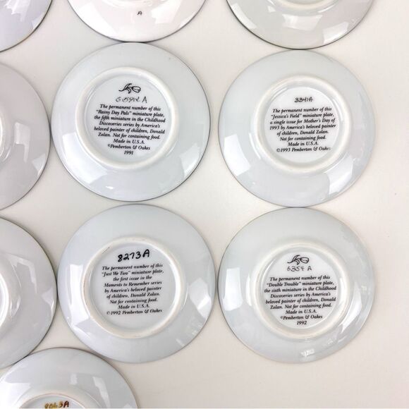 Lot Of 17 Vintage Donald Zolan Mini Plates Pemberton & Oaks - Picture 14 of 16